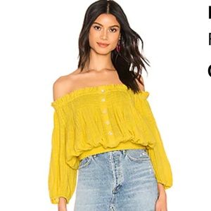 Free people off shoulder top - dancing till dawn